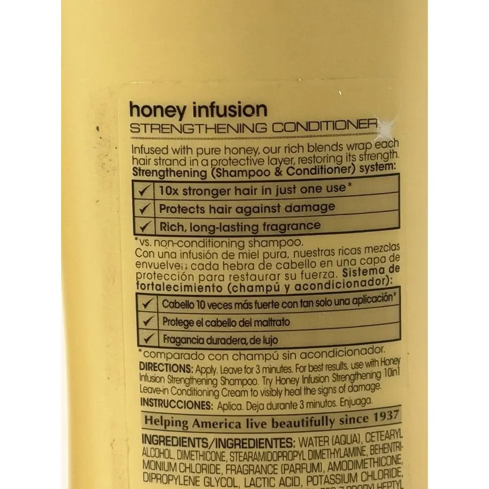 Lot Of 2 SUAVE HONEY INFUSION STRENGTHENING CONDITIONER FOR NORMALWEAK HAIR